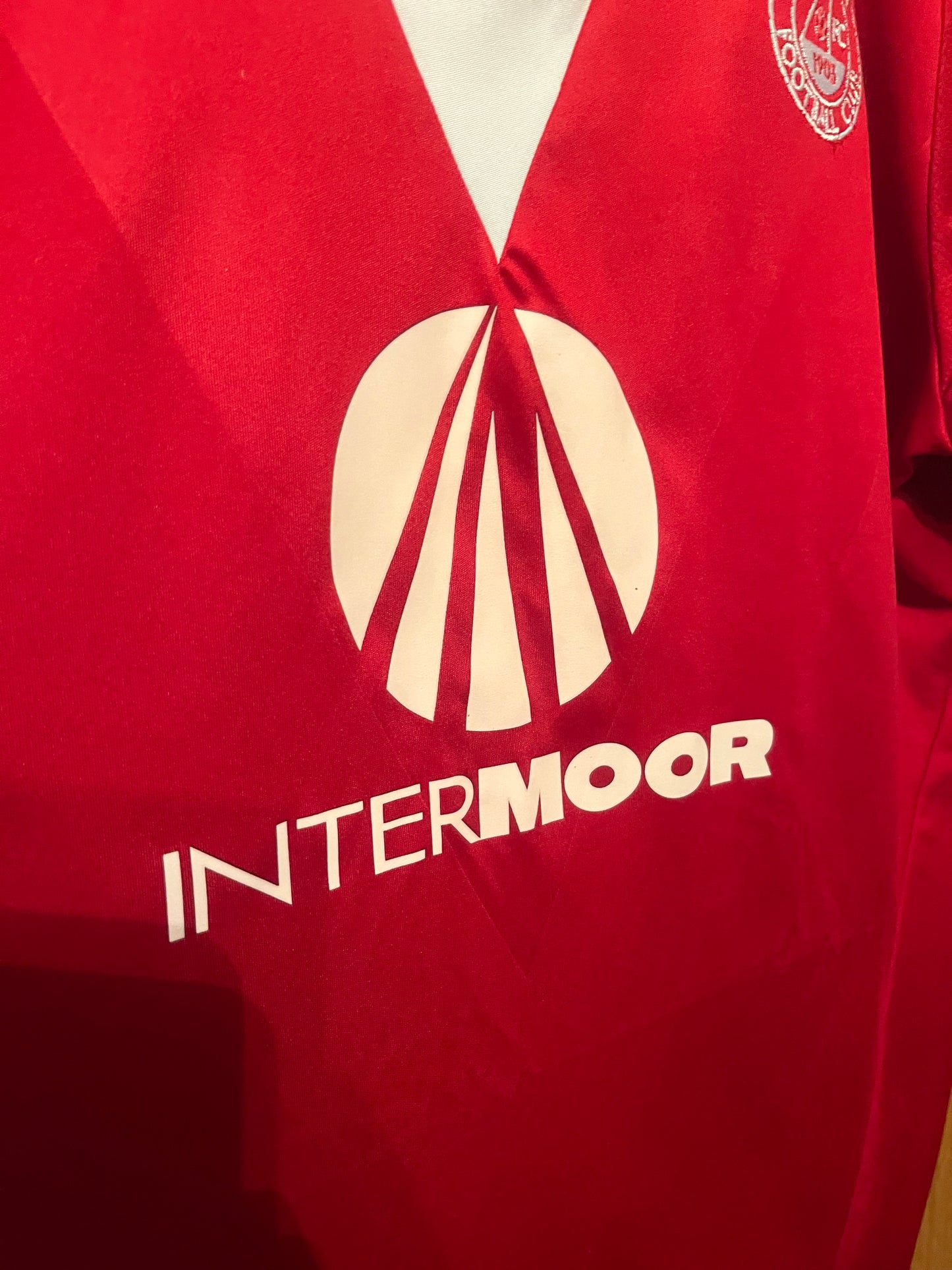 Aberdeen 2013/2014 Home Football Shirt Extra Large - Fits Large - Player Issue - Prototype Intermoor Sponsor