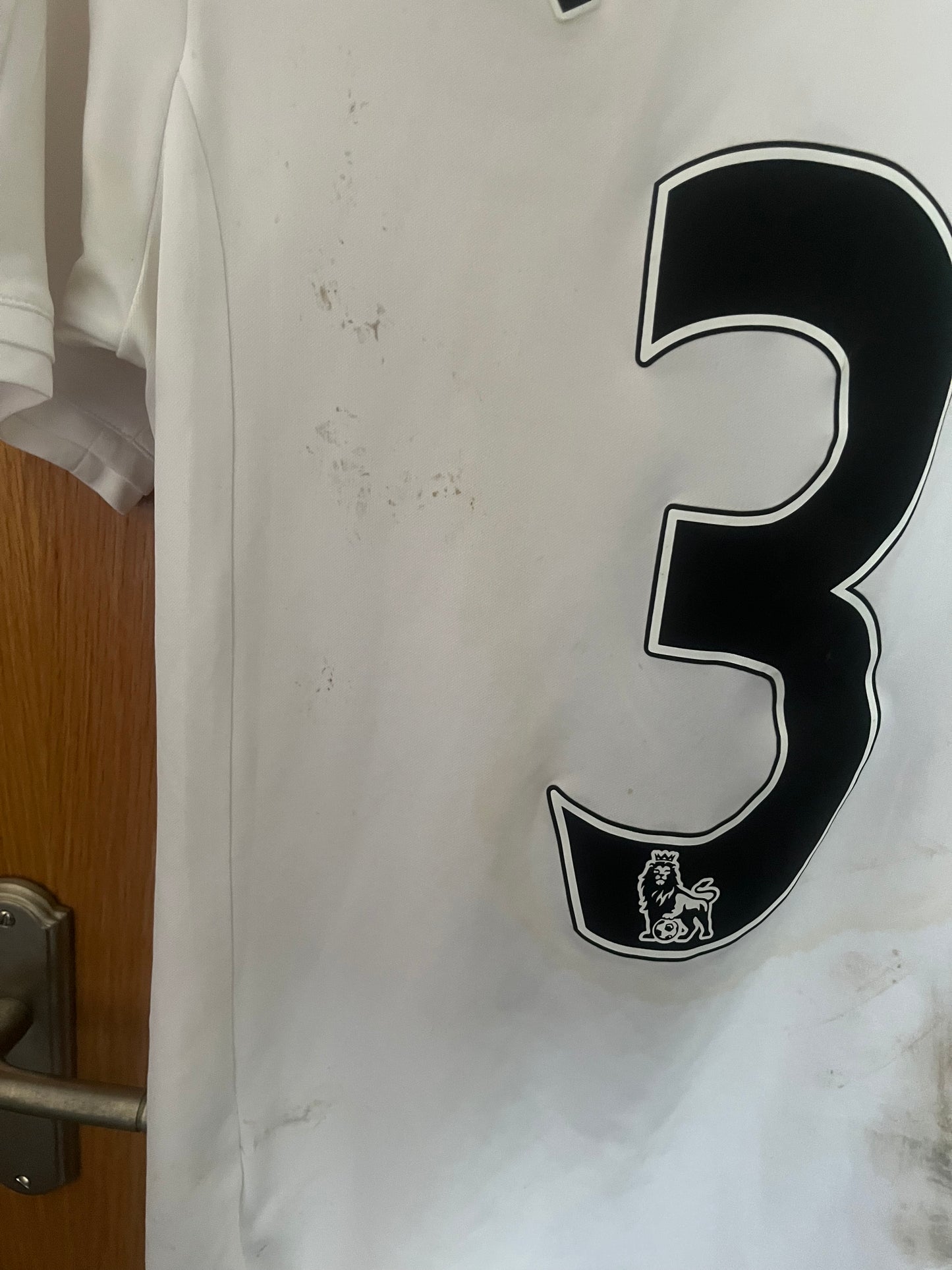 Swansea City 2014/2015 Home Football Shirt Medium - Neil Taylor - Matchworn + Squad Signed