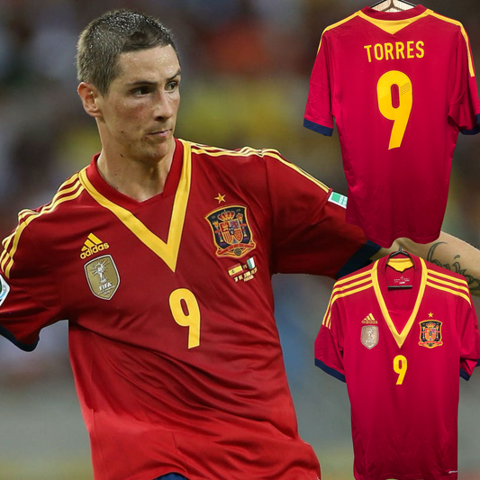 Spain 2012/2013 Home Football Shirt Large - Fernando Torres