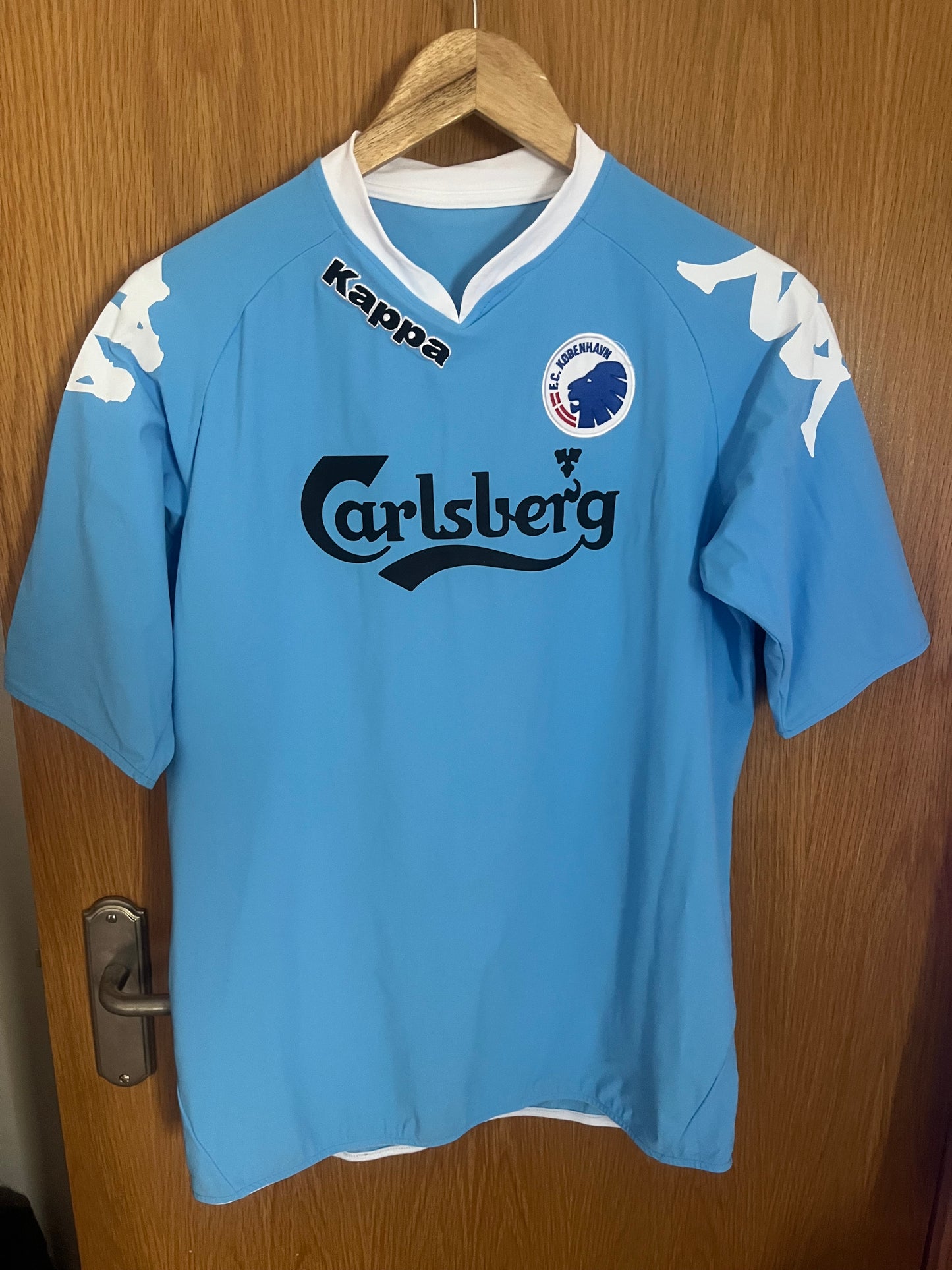 FC Copenhagen (København) 2007/2008 Away Football Shirt Large - Fits Small - Mads Laudrup - UEFA Cup Match Issued vs Aberdeen