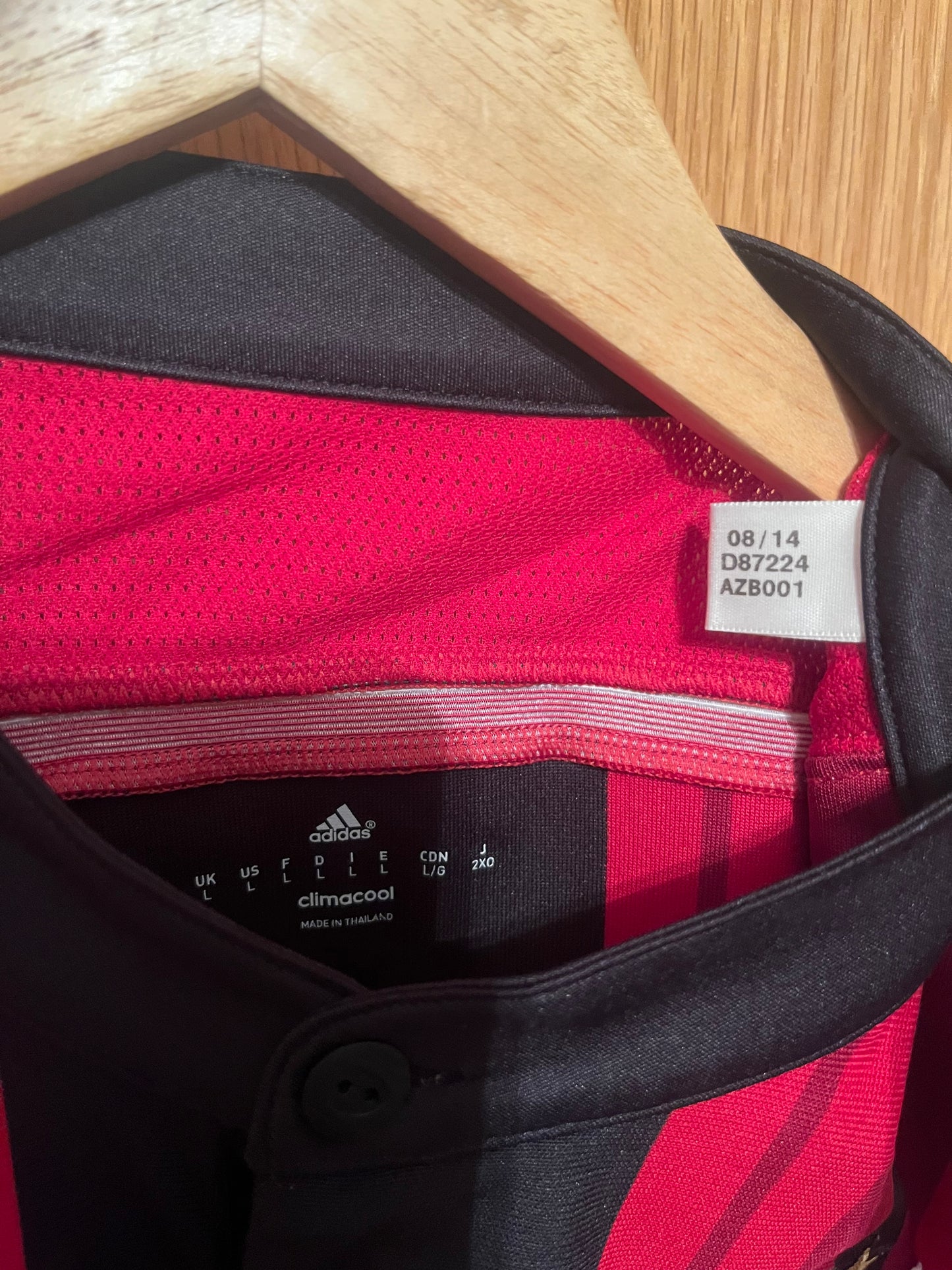 AC Milan 2014/2015 Home Football Shirt Large - Stephan El Shaarawy