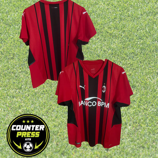 AC Milan 2021/2022 Home Football Shirt Extra Large - Women’s Team Sponsor