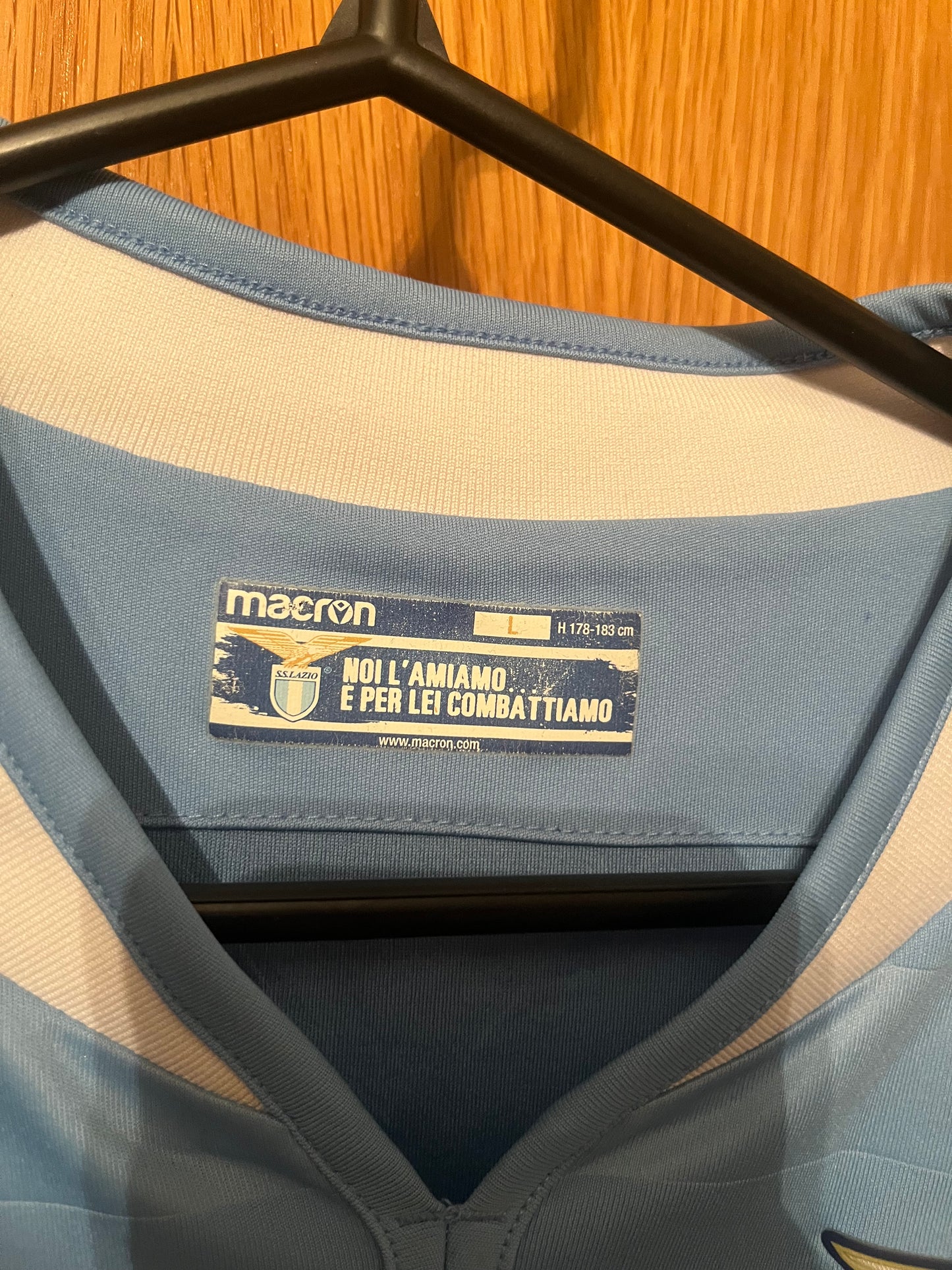 SS Lazio 2019/2020 Home Football Shirt Large - Fits Medium - Ciro Immobile