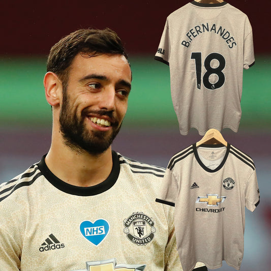 Manchester United 2019/2020 Away Football Shirt Extra Large - Bruno Fernandes