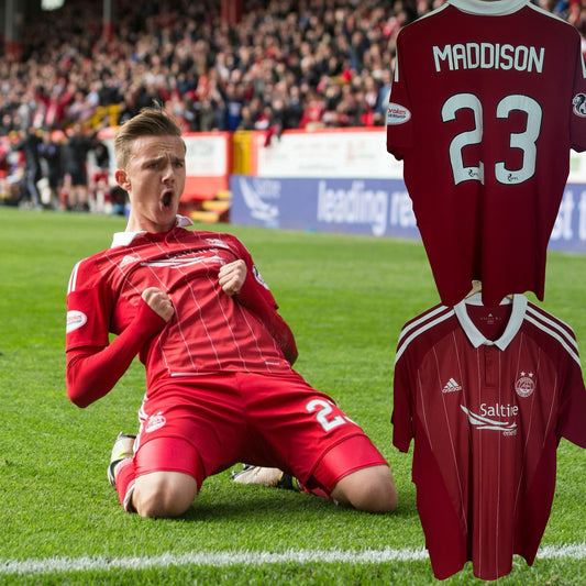 Aberdeen 2016/2017 Home Football Shirt Extra Large - James Maddison