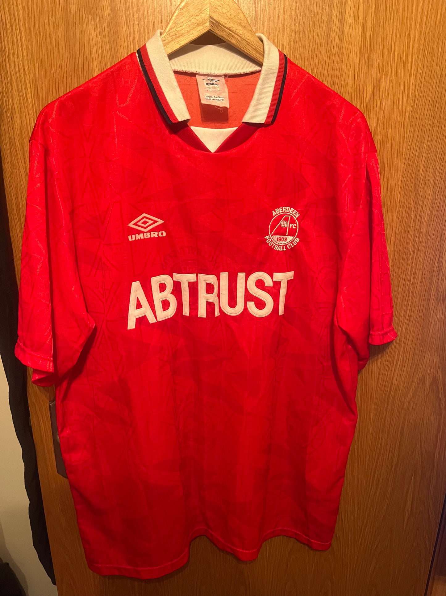 Aberdeen 1990/1991/1992 Home Football Shirt Extra Large