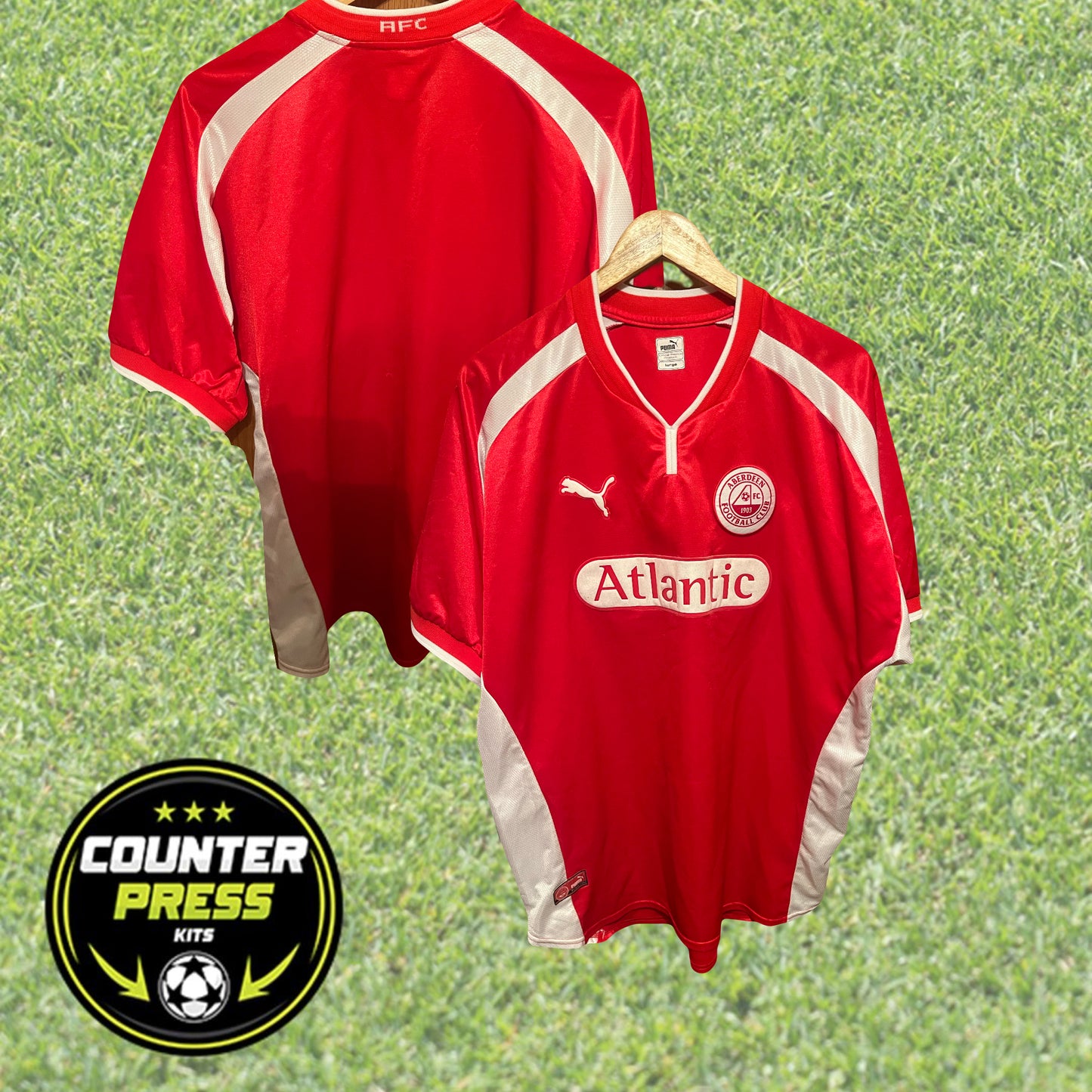 Aberdeen 2000/2001 Home Football Shirt Large