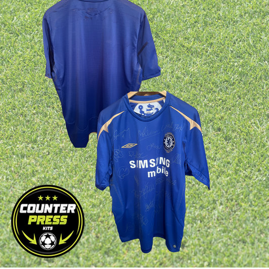 Chelsea 2005/2006 Home Football Shirt Extra Large - Squad Signed