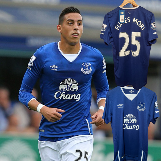Everton 2015/2016 Home Football Shirt Medium - Ramiro Funes Mori - BNWT