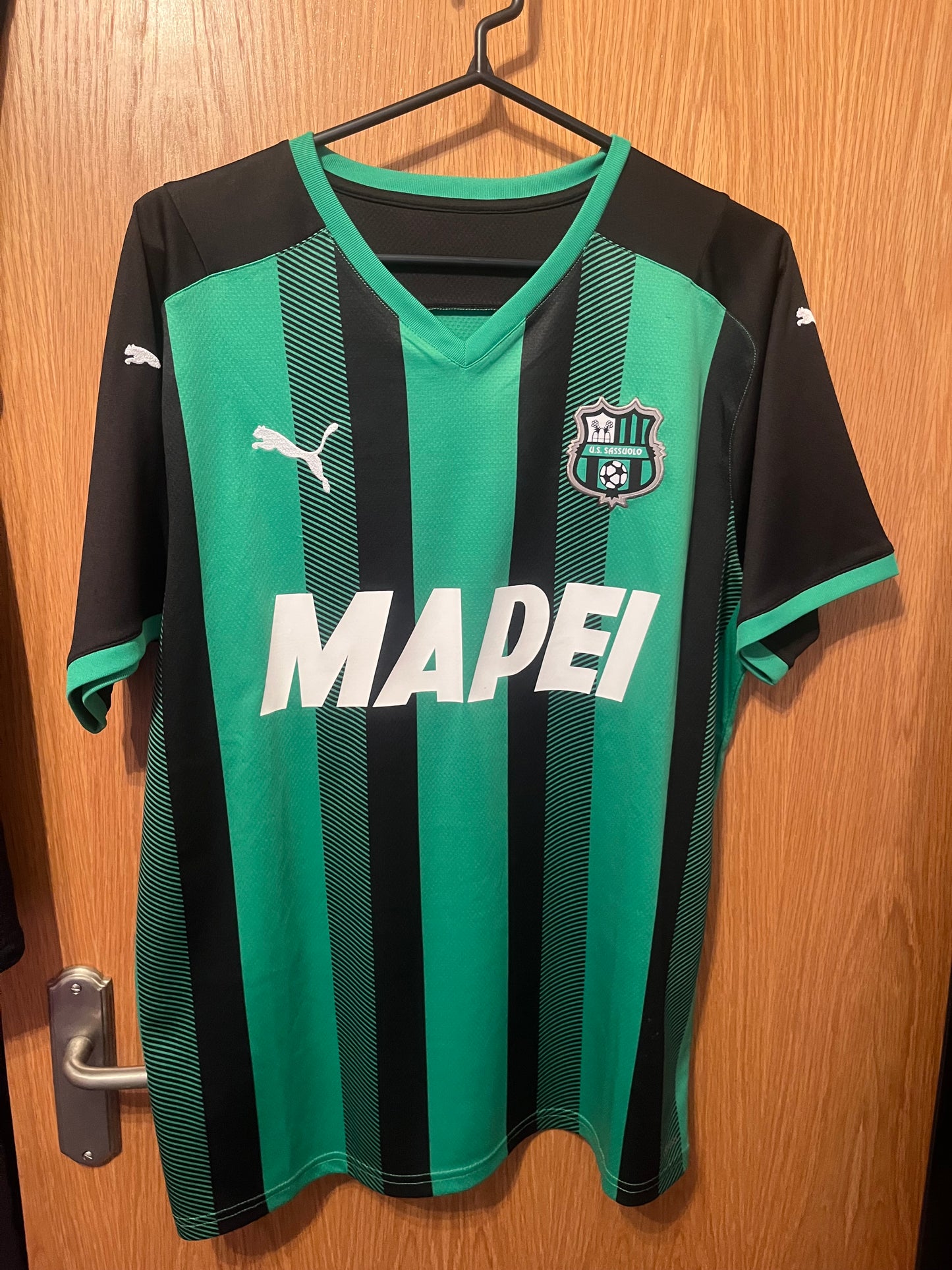Sassuolo 2021/2022 Home Football Shirt Large - Gianluca Scamacca - BNWT