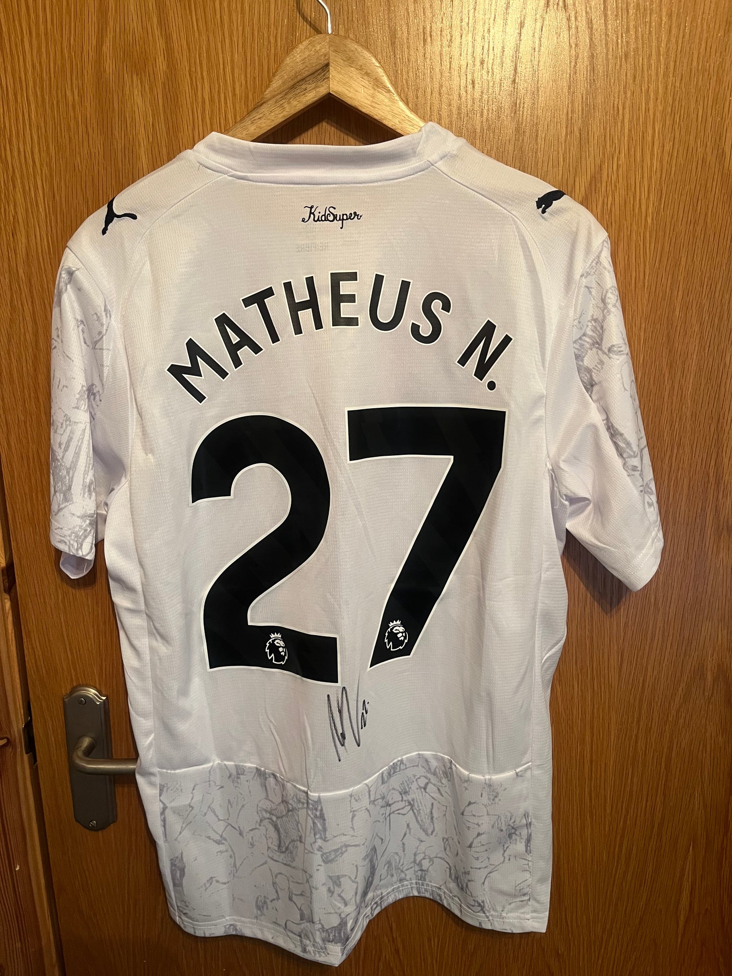 Manchester City 2025/2026 Club World Club Away Shirt Large - Matheus Nunes - Signed