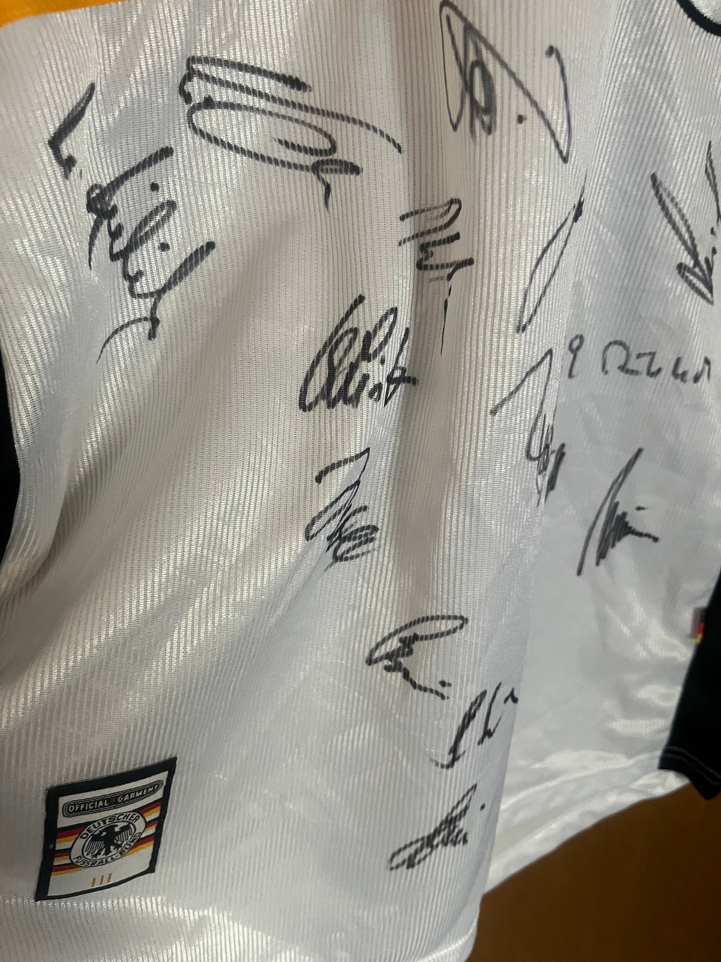 Germany 1998/1999/2000 Home Football Shirt Medium - Squad Signed