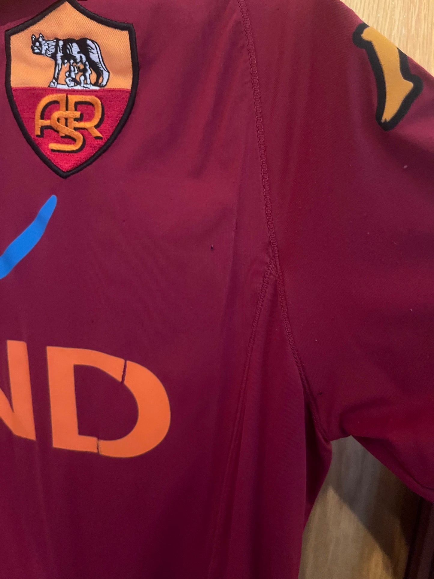 AS Roma 2012/2013 Home Footnall Shirt Large - Fits Small - Francesco Totti