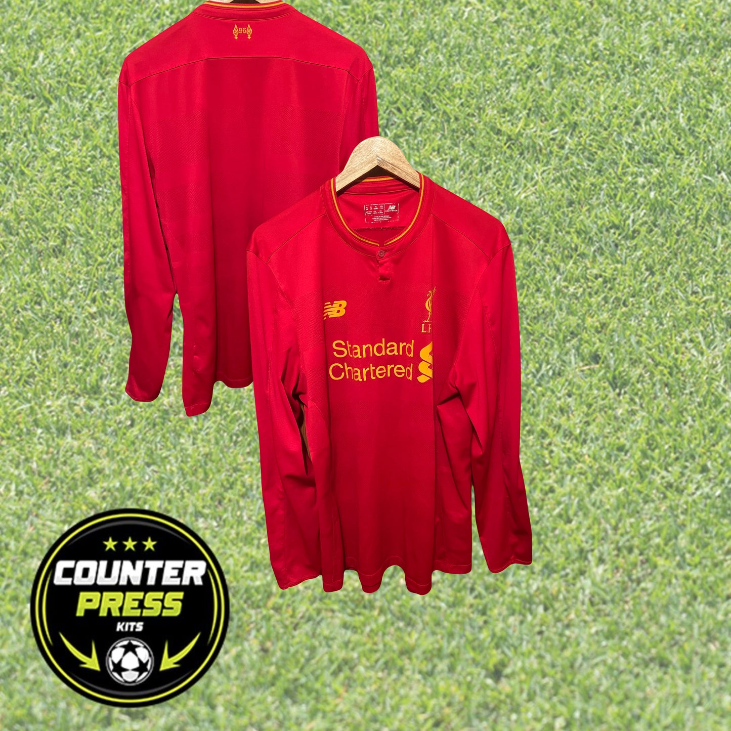 Liverpool 2016/2017 Home Football Shirt Extra Large - Long Sleeve