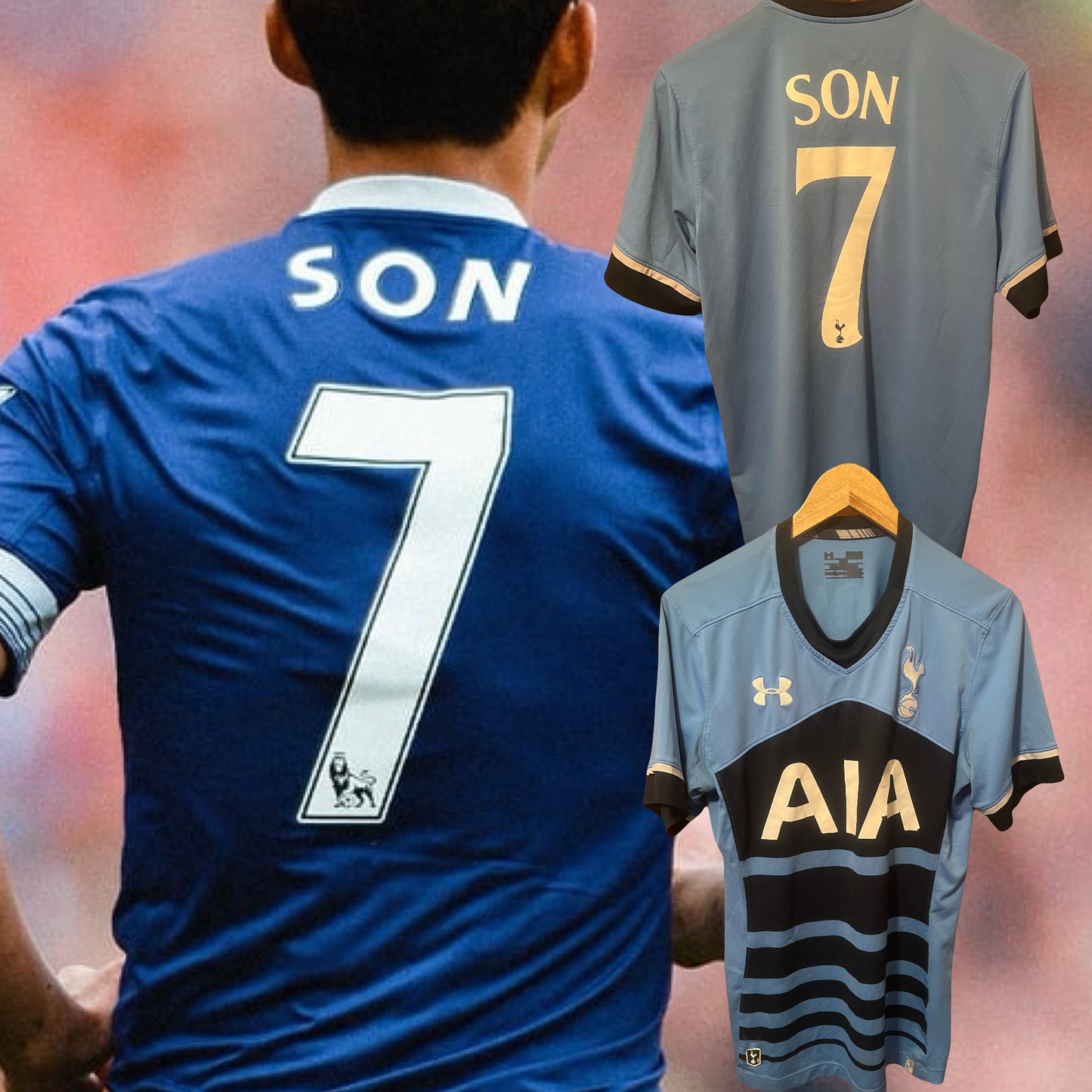 Tottenham Hotspur 2015/2016 Away Football Shirt Medium - Heung-Min Son
