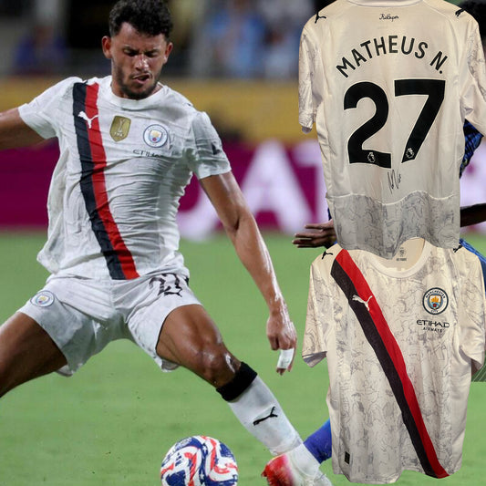 Manchester City 2025/2026 Club World Club Away Shirt Large - Matheus Nunes - Signed