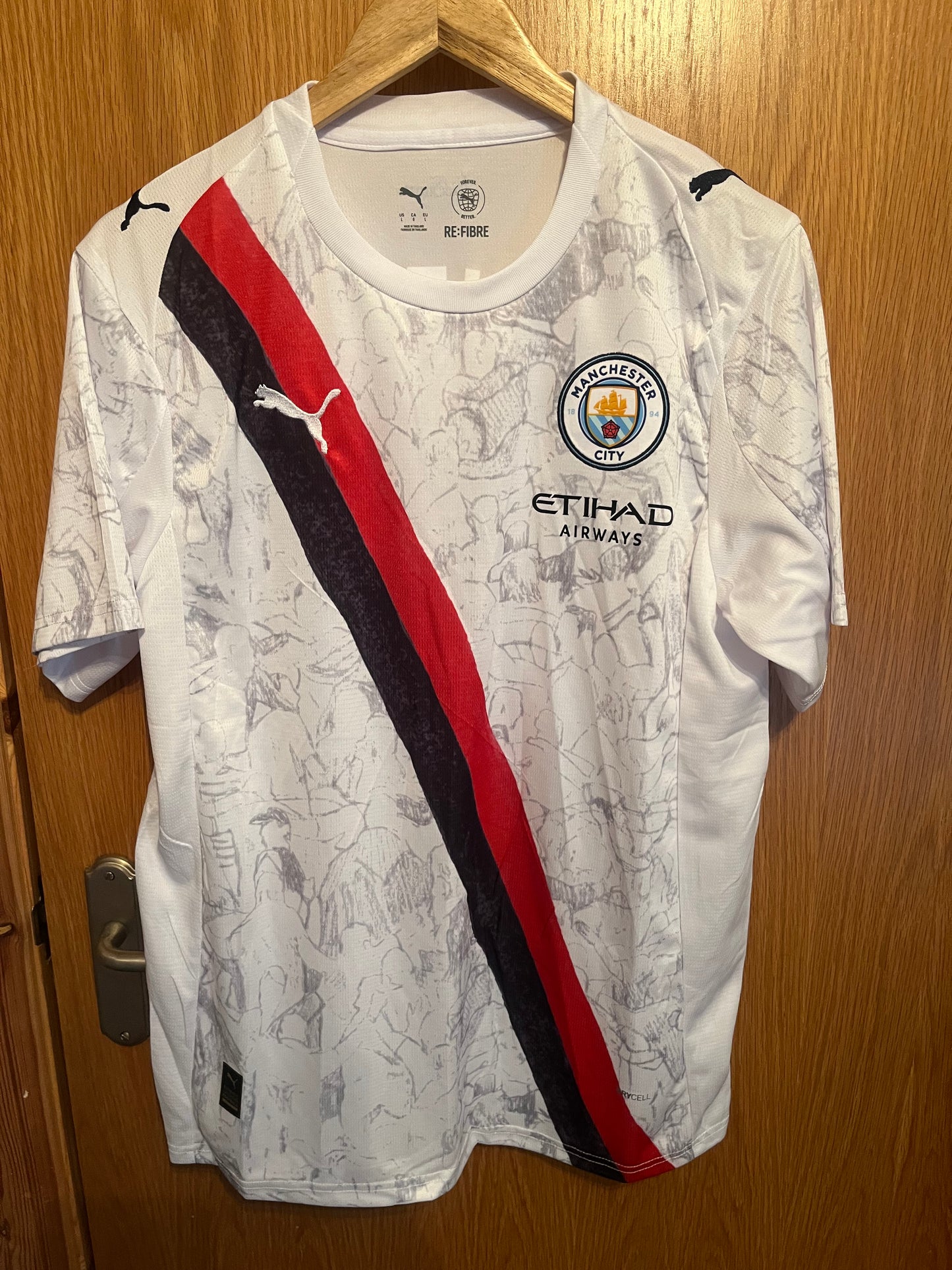 Manchester City 2025/2026 Club World Club Away Shirt Large - Matheus Nunes - Signed