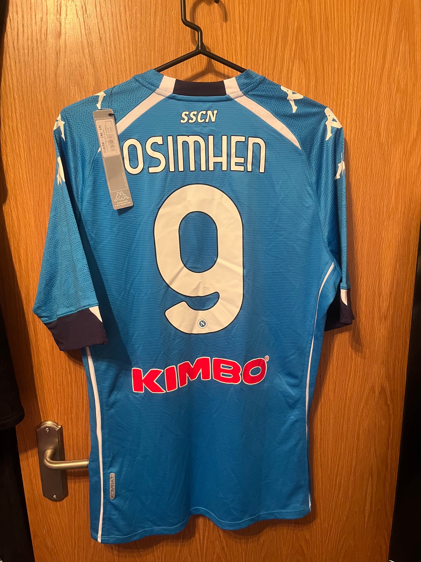 SSC Napoli 2020/2021 Home Football Shirt 2XL - Fits Large - Victor Osimhen - KOMBATPRO - BNWT