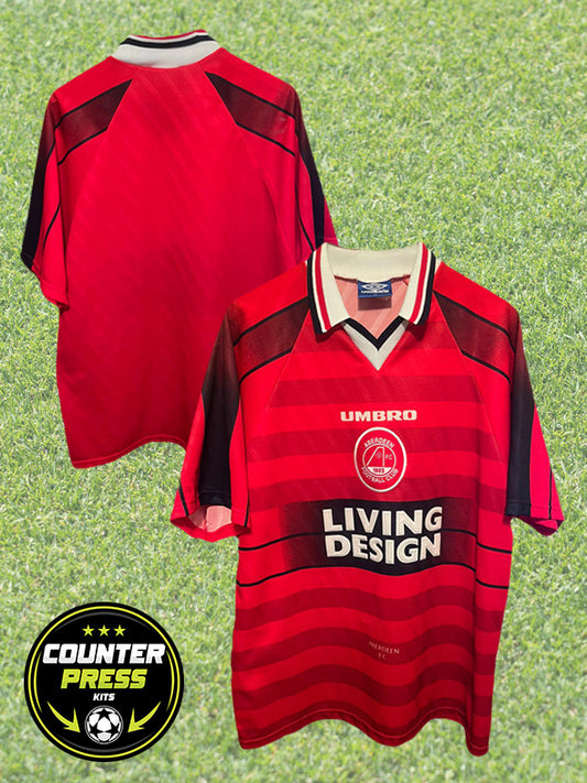 Aberdeen 1996/1997 Home Football Shirt Extra Large