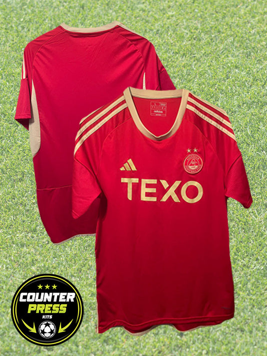 Aberdeen 2023/2024 Home Football Shirt Large
