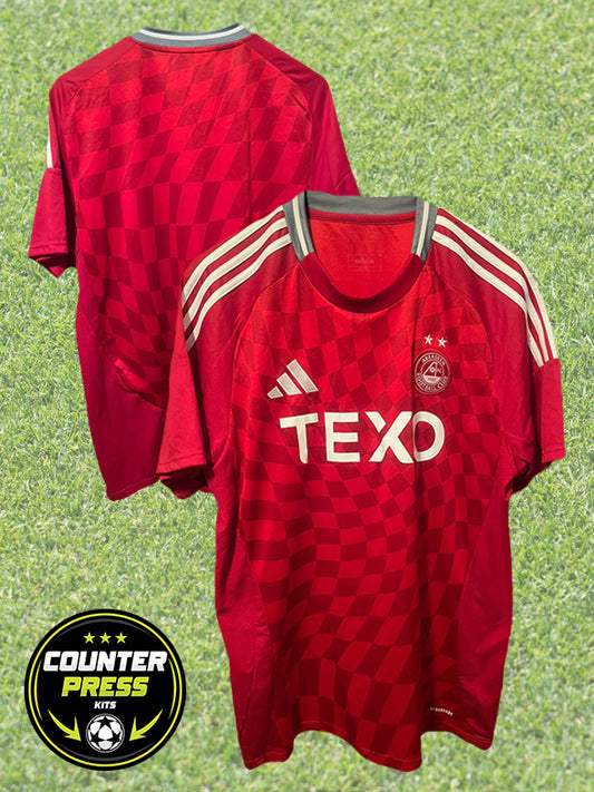Aberdeen 2024/2025 Home Football Shirt Extra Large