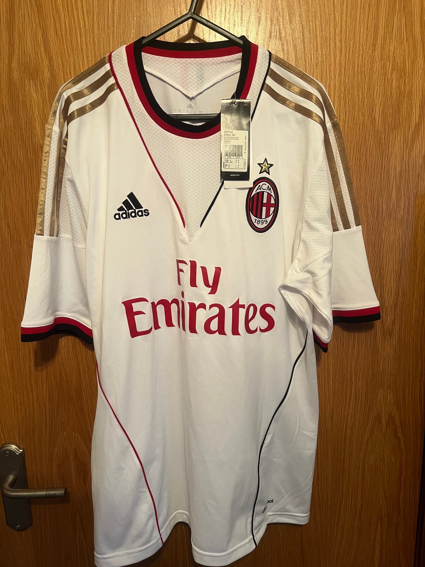 AC Milan 2013/2014 Away Football Shirt Medium - Mario Balotelli - BNWT