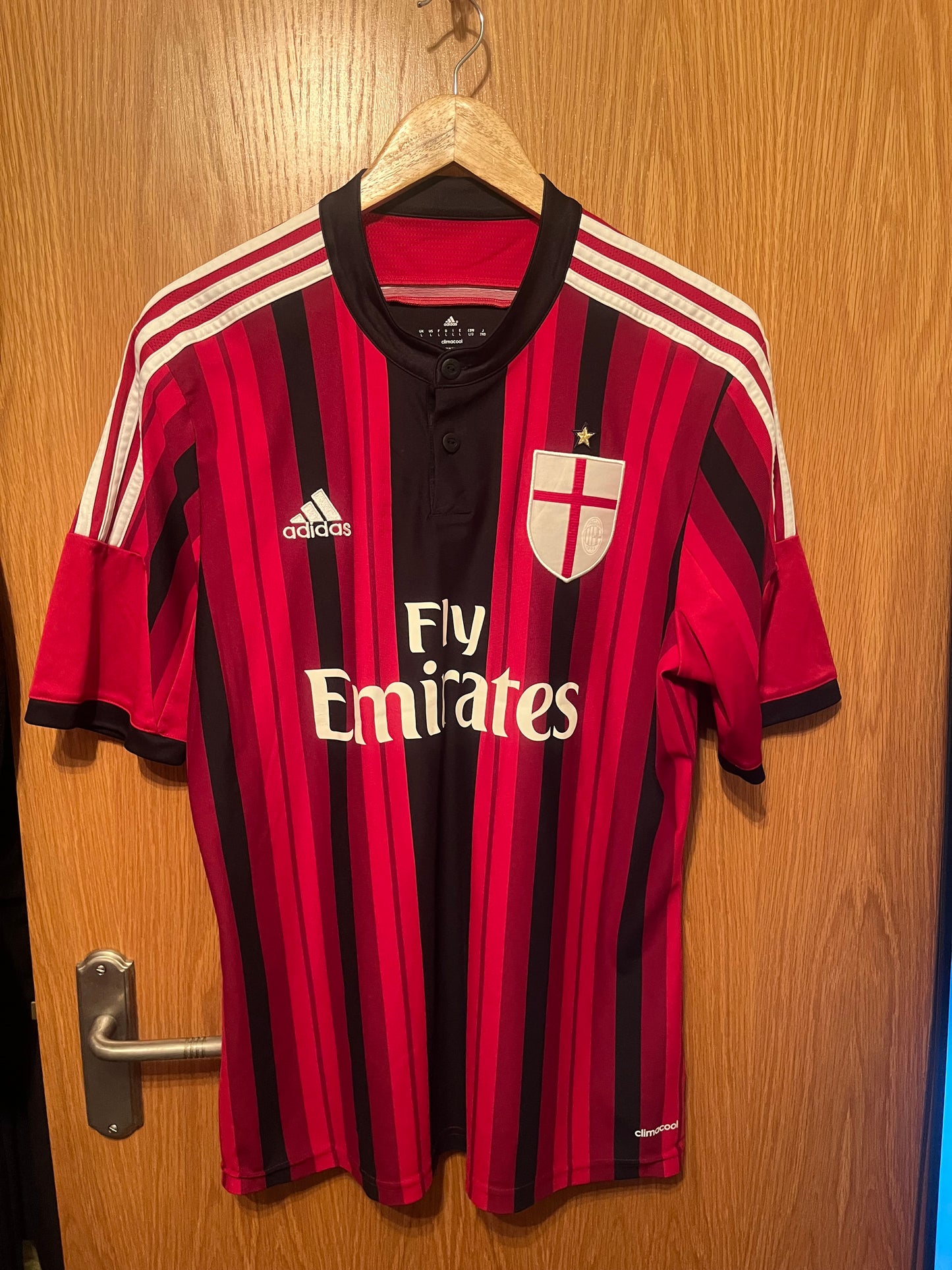 AC Milan 2014/2015 Home Football Shirt Large - Stephan El Shaarawy