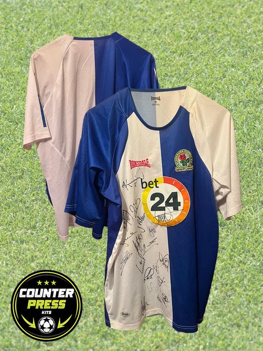 Blackburn Rovers 2006/2007 Home Football Shirt Extra Large - Squad Signed