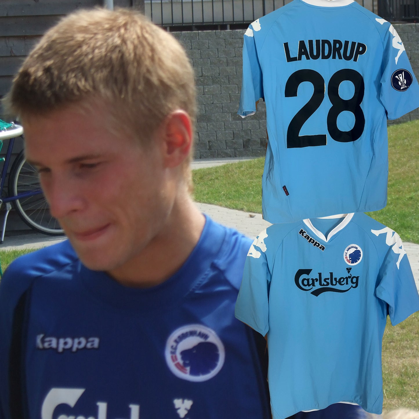 FC Copenhagen (København) 2007/2008 Away Football Shirt Large - Fits Small - Mads Laudrup - UEFA Cup Match Issued vs Aberdeen