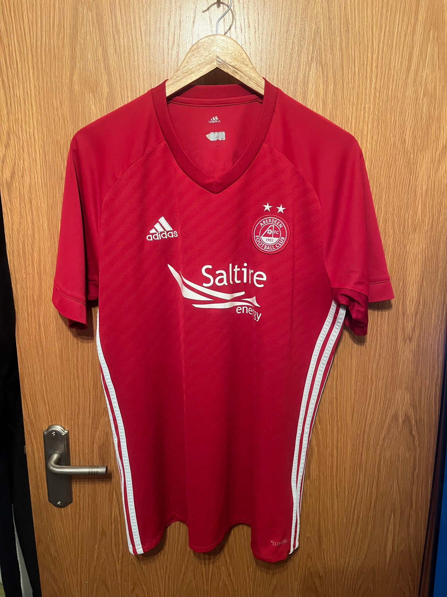 Aberdeen 2017/2018 Home Football Shirt Large - Niall McGinn - Signed
