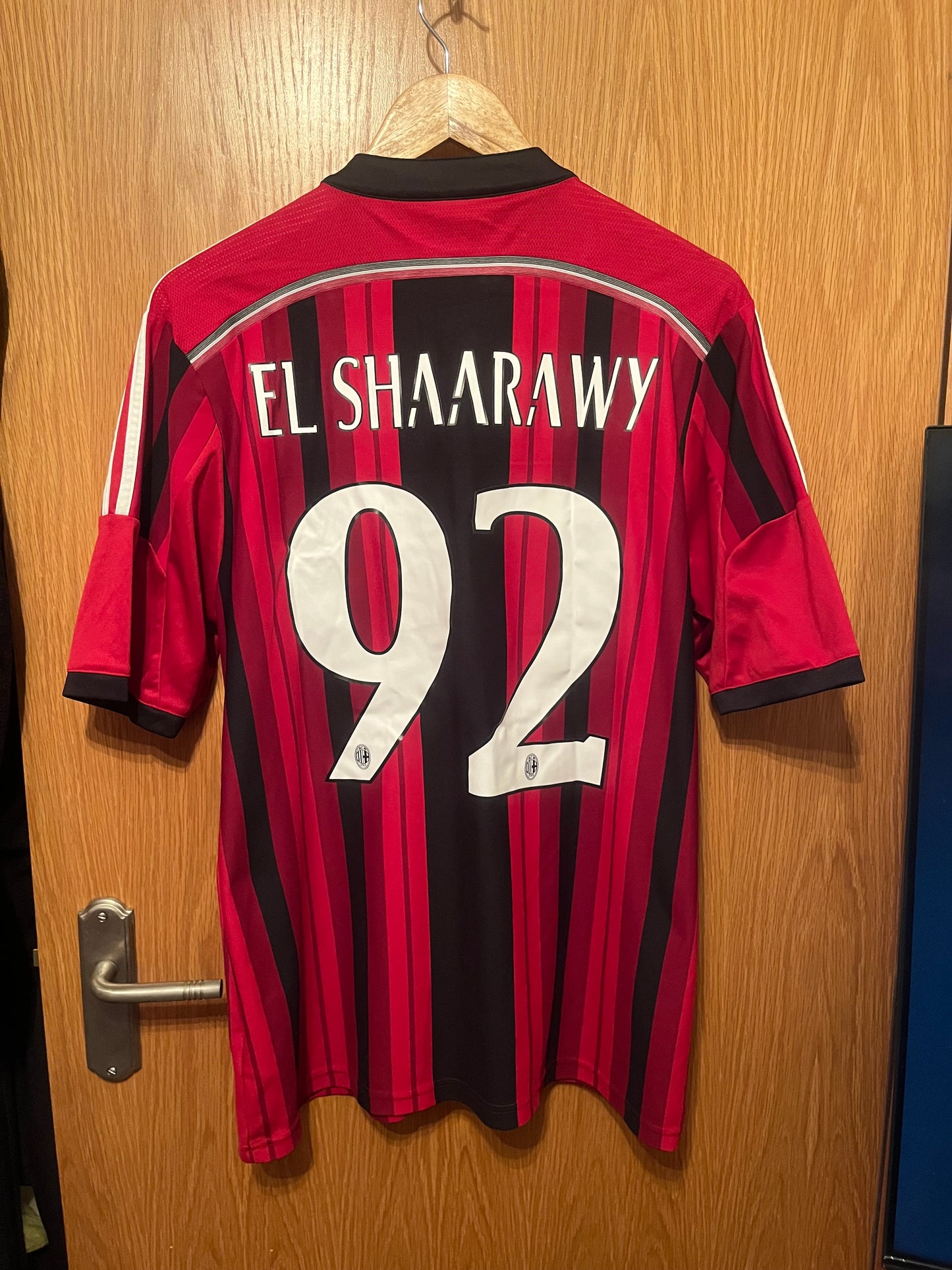 AC Milan 2014/2015 Home Football Shirt Large - Stephan El Shaarawy
