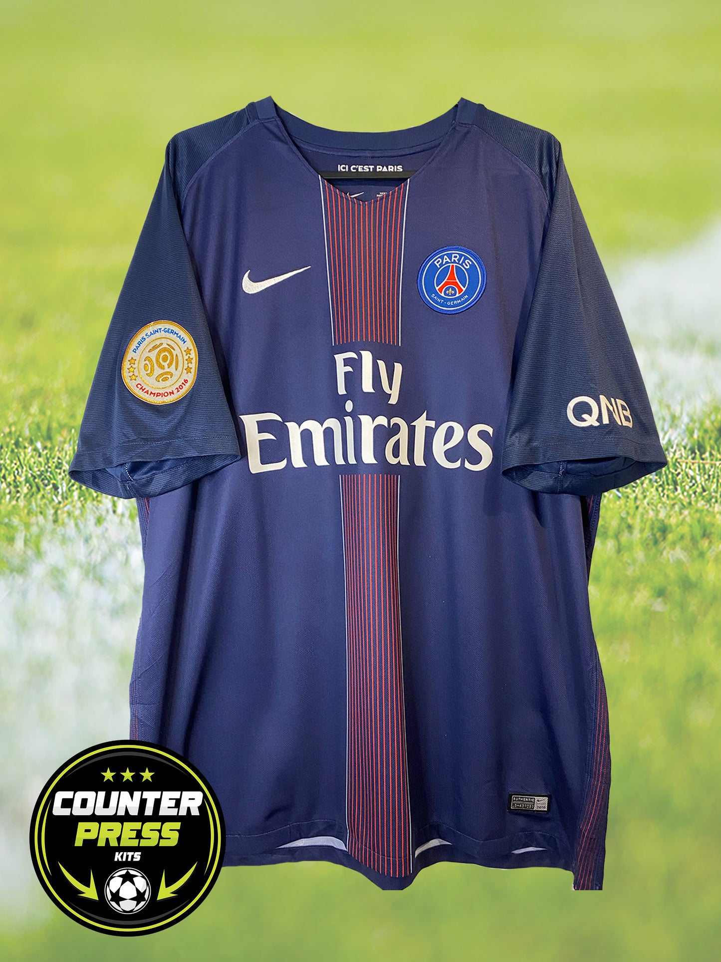 Paris Saint Germain 2016/2017 Home Football Shirt 2XL - Edinson Cavani