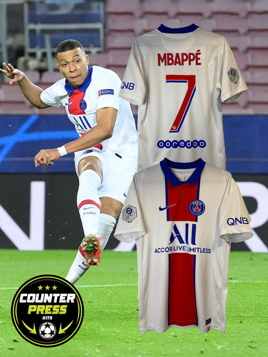 Paris Saint Germain 2020/2021 Away Football Shirt Small - Kylian Mbappe