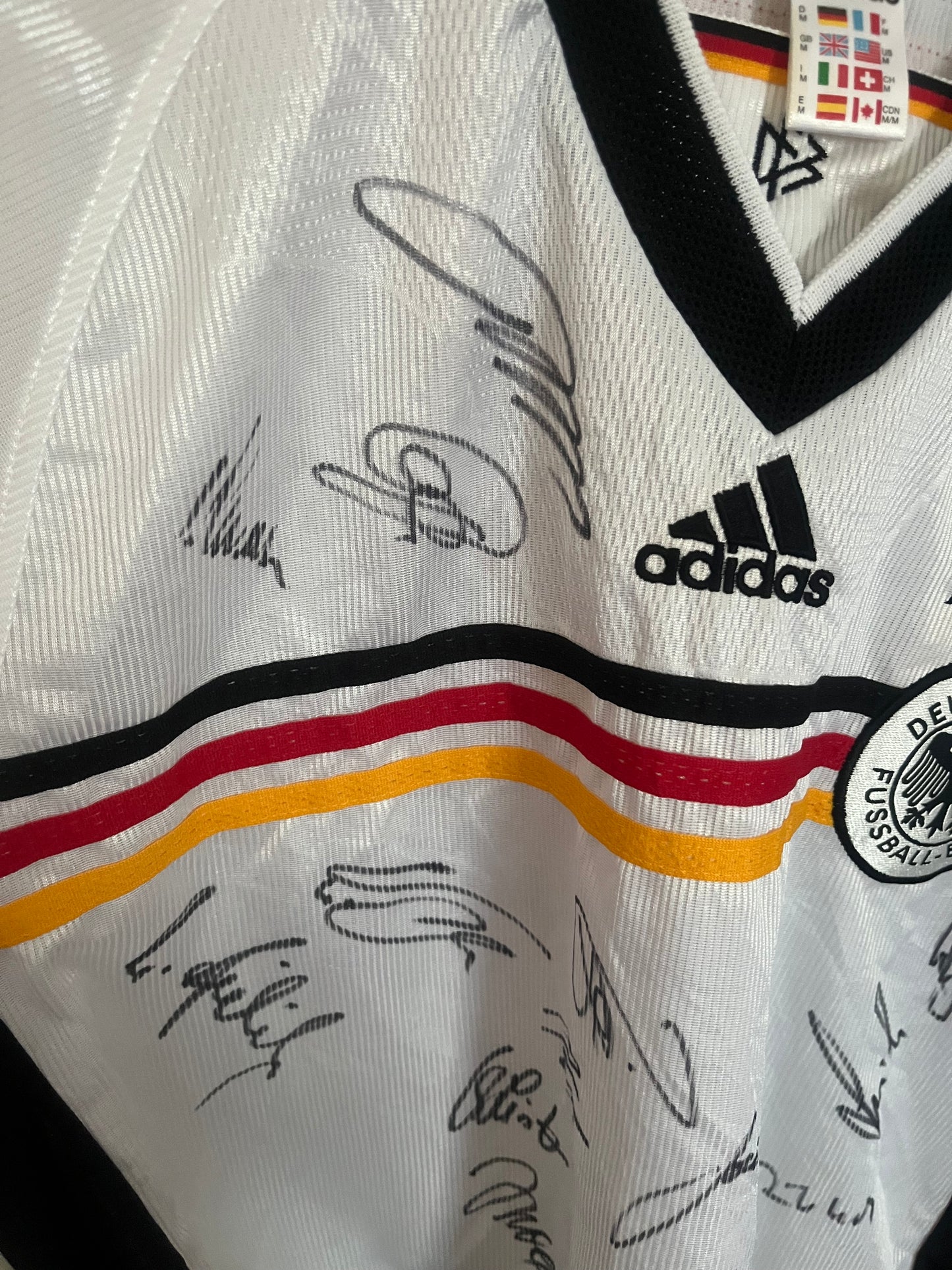 Germany 1998/1999/2000 Home Football Shirt Medium - Squad Signed