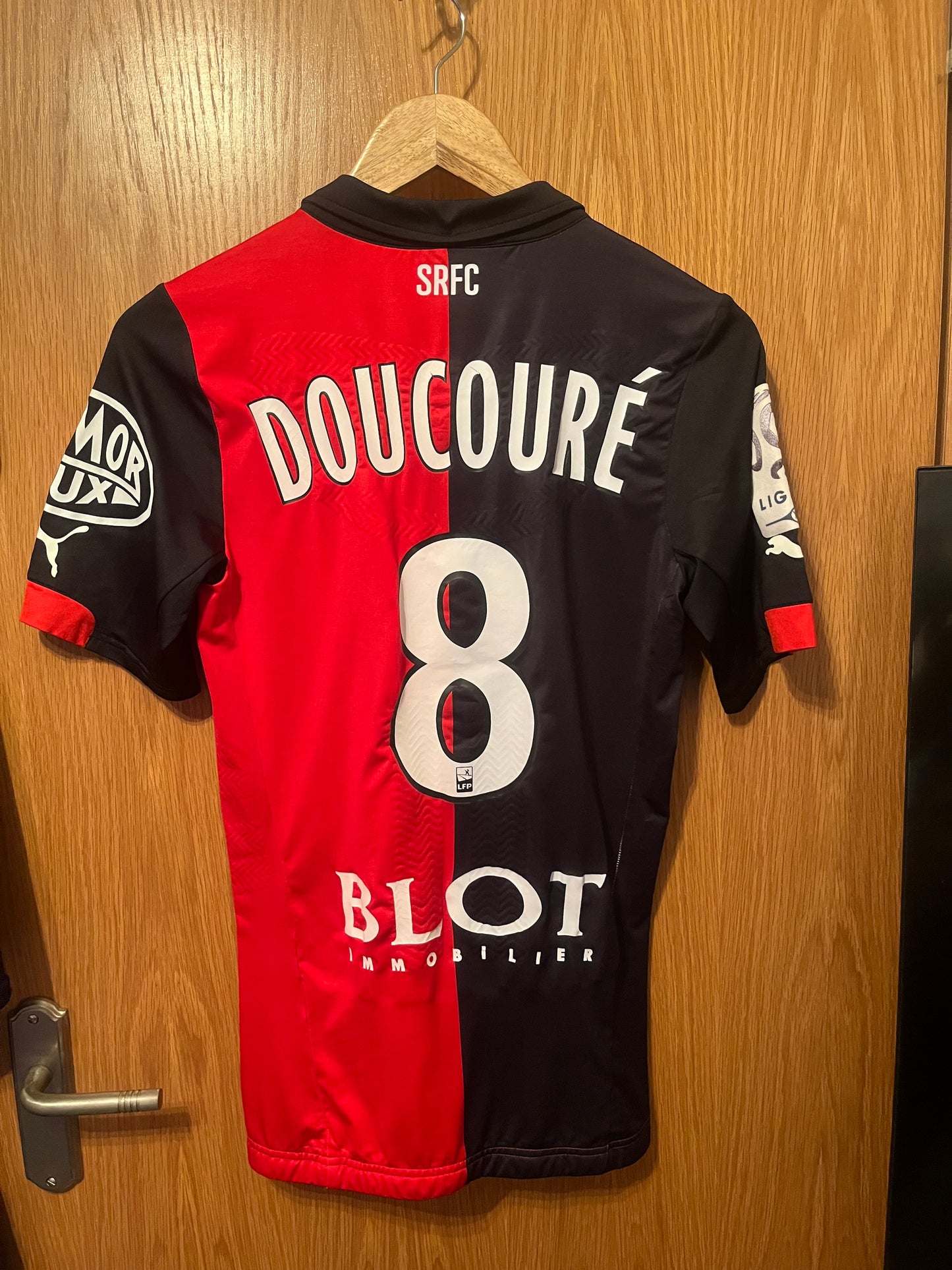 State de Rennais 2014/2015 Home Football Shirt Medium - Skin Fit - Abdoulaye Doucoure - Match Issued/Worn