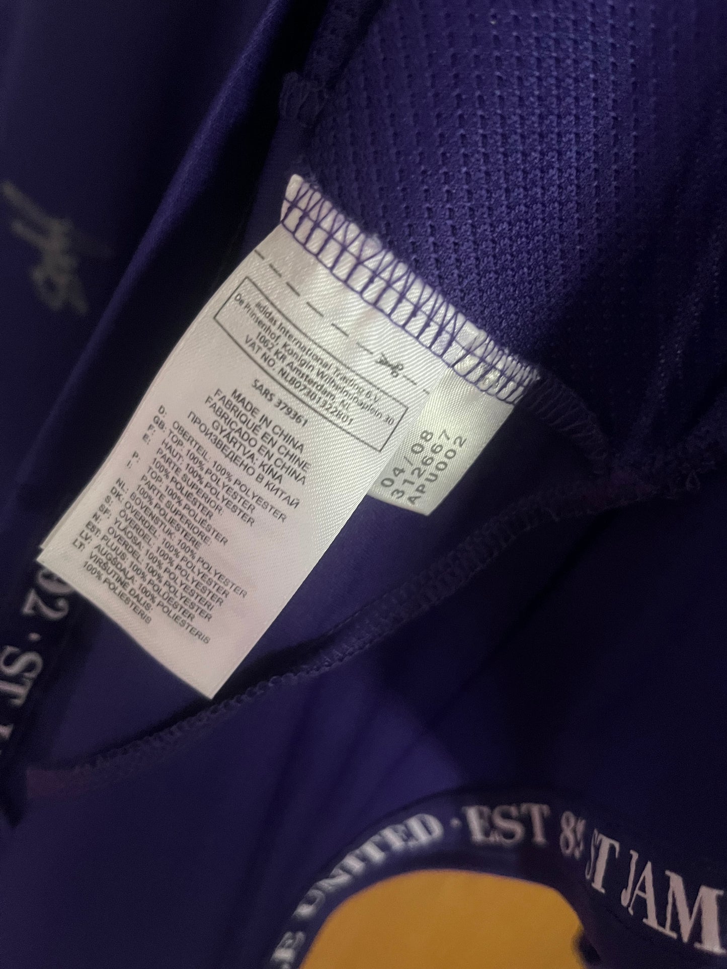 Newcastle United 2008/2009 Away Football Shirt Extra Large - Squad Signed