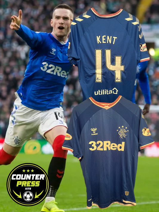 Glasgow Rangers 2019/2020 Home Football Shirt Extra Large - Ryan Kent
