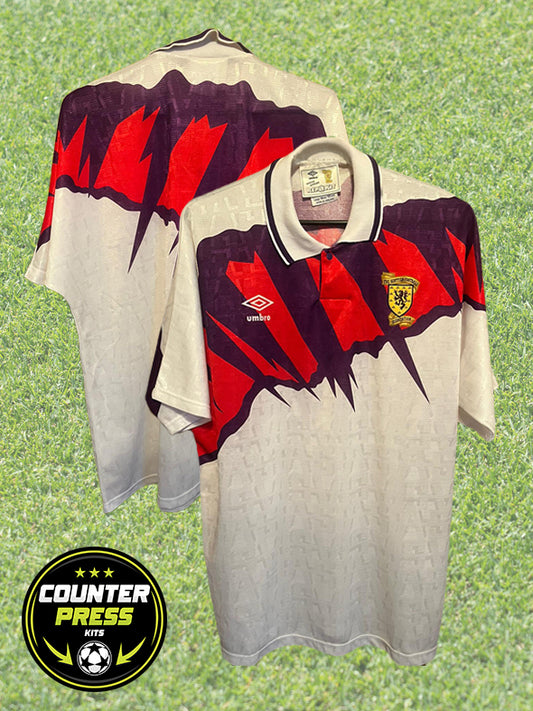 Scotland 1992 Away Football Shirt Large