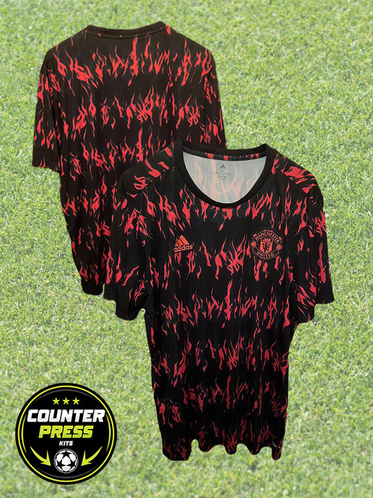 Manchester United 2021/2022 Pre Match Football Shirt Extra Large